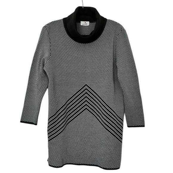 Bode Chevron Stripe Wool Turtleneck Sweater Womens 38 Medium - Picture 1 of 9
